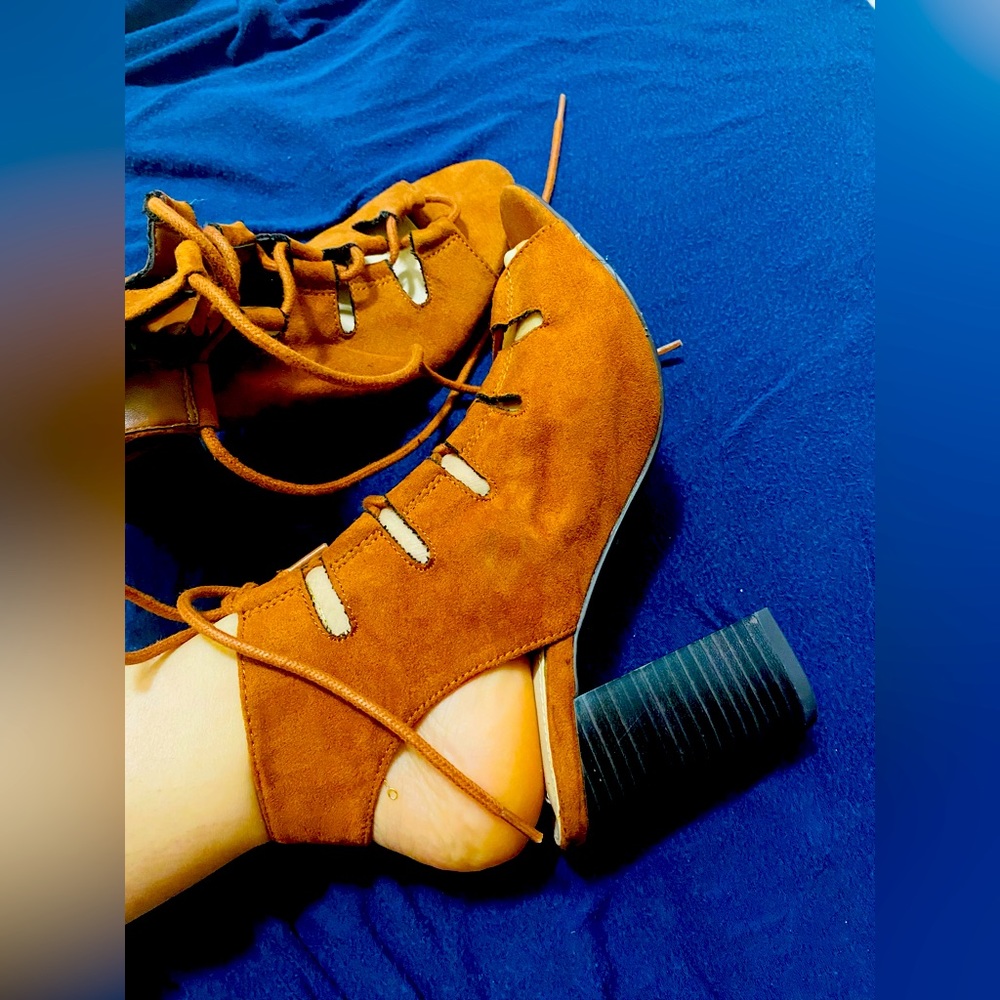 faux suede booties